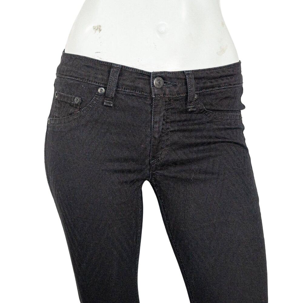 Rag & Bone Skinny Jeans Chevrn Ombre Black Stretch size 25 - Picture 7 of 9